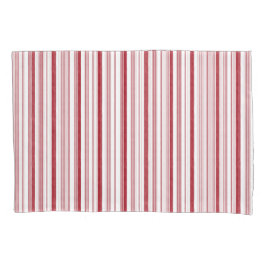 赤と白菓子ストライプ枕ケースのシャム 枕カバー