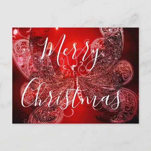 赤と白蝶 シーズンポストカード (正面)