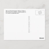 赤と白長方形 ポストカード (裏面)