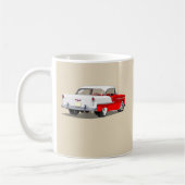 赤と白1955年のShoeboxのマグ- コーヒーマグカップ (左)