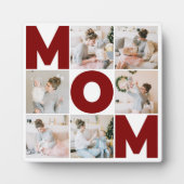 赤と白6フォトコラージママ フォトプラーク (正面)