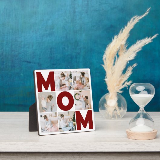 赤と白6フォトコラージママ フォトプラーク (インサイチュ)