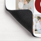 赤と白6フォトコラージママ マウスパッド (コーナー)