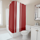 赤と白 シャワーカーテン (インサイチュ)