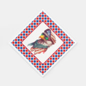 赤と白 スタンダードランチョンナプキン (角)