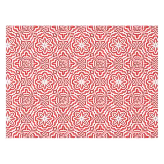 赤と白 テーブルクロス (正面(横))