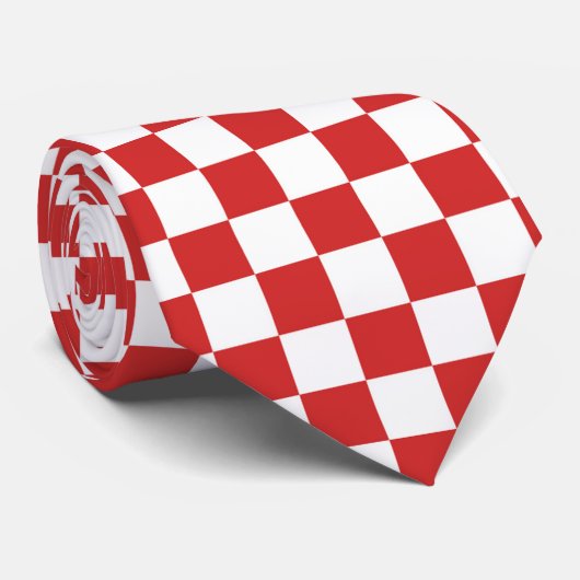 赤と白 ネクタイ (ロール)