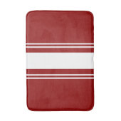 赤と白 バスマット (正面縦)