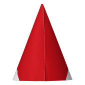 赤と白 パーティーハット (裏面)