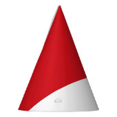 赤と白 パーティーハット (左)