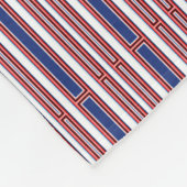 赤と白 フリースブランケット (角)