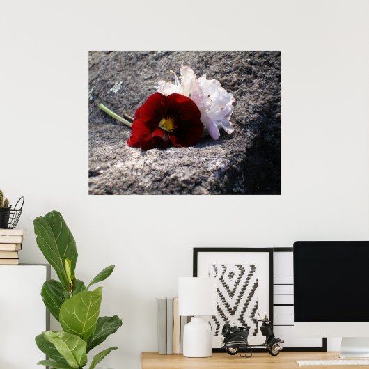 赤と白 ポスター (ホームオフィス)