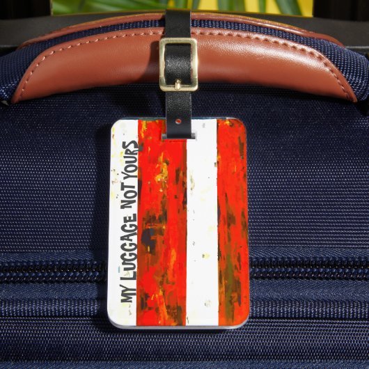 赤と白 ラゲッジタグ (正面インサイチュ2)