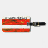 赤と白 ラゲッジタグ (正面横)