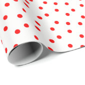 赤と白 ラッピングペーパー (ロールコーナー)