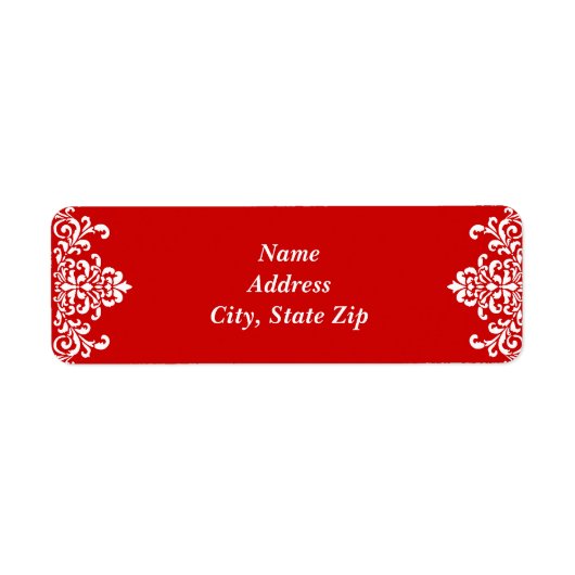 赤と白 ラベル (正面)