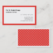 赤と白 名刺 (正面/裏面)