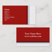 赤と白 名刺 (正面/裏面)