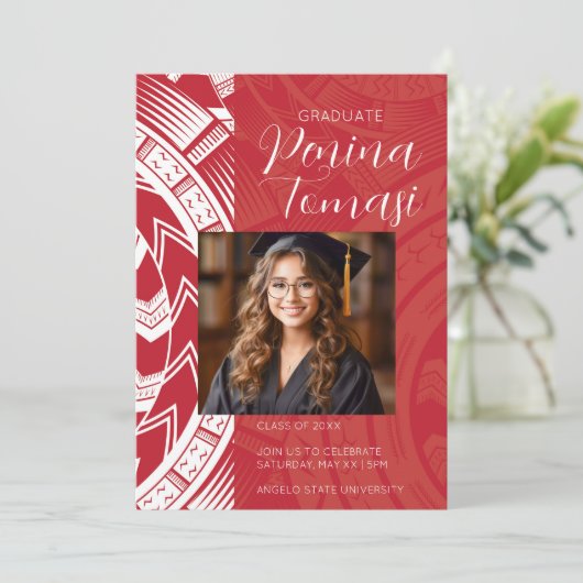 赤と白 招待状 (スタンド正面)