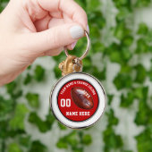 赤と白,格安サッカー選手のギフト キーホルダー (手)