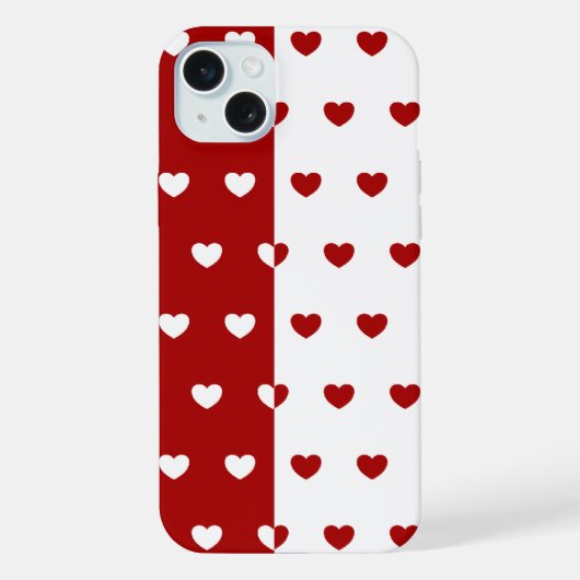 赤と白 iPhoneケース (裏面)