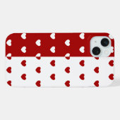 赤と白 iPhoneケース (裏面横)
