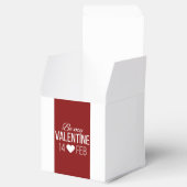 赤と白Be My Valentineハート フェイバーボックス (オープン)