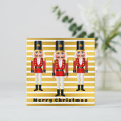 赤と白Christmas Card Personalize サンキューカード (スタンド正面)