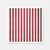 赤と白Fabric TextureのストライプOptions by StAylor スタンダードカクテルナプキン (正面)