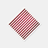 赤と白Fabric TextureのストライプOptions by StAylor スタンダードカクテルナプキン (角)