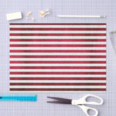 赤と白Fabric TextureのストライプOptions by StAylor 薄葉紙 (クラフト)