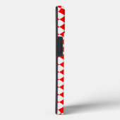 赤と白ShirleyTaylorによるダイヤモンドパターン Case-Mate iPhoneケース (裏面 / 右)