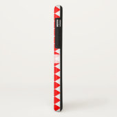 赤と白ShirleyTaylorによるダイヤモンドパターン Case-Mate iPhoneケース (裏面/左)