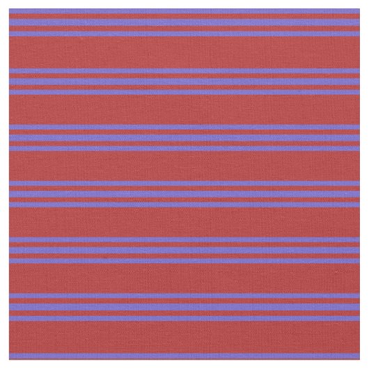 赤と石板の青い色の線 ファブリック (クローズアップ)