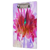 赤と素晴らし熱ピンクサボサボダリア クリップボード (左)