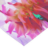 赤と素晴らし熱ピンクサボサボダリア ショートテーブルランナー (コーナー)