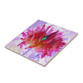 赤と素晴らし熱ピンクサボサボダリア タイル (側面)