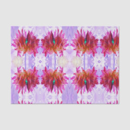 赤と素晴らし熱ピンクサボサボダリア 薄葉紙