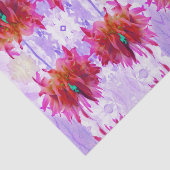 赤と素晴らし熱ピンクサボサボダリア 薄葉紙 (詳細)