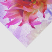 赤と素晴らし熱ピンクサボサボダリア 薄葉紙 (詳細)