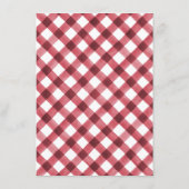 赤と素朴白の格子模様のクリスマスホリデー メニュー (裏面)