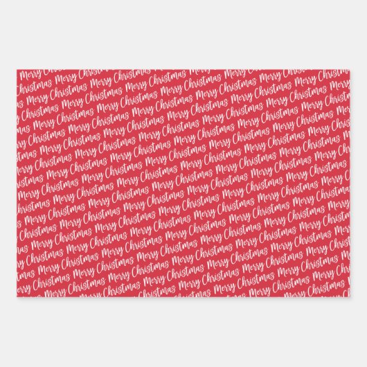 赤と素朴緑の時計はクリスマスに楽しんで ラッピングペーパーシート (正面2)