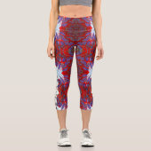 赤と紫のカプリレギンス カプリレギンス (正面)