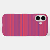 赤と紫のストライプ シームレス パターン Case-Mate iPhoneケース (裏面 (横))