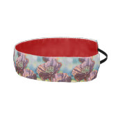 赤と紫のポピー花の水彩画 アスレチックヘッドバンド (右)