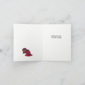 赤と紫の帽子 カード (内部)