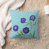 赤と紫の幸せ クッション (ブランケット)