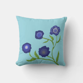 赤と紫の幸せ クッション