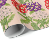 赤と紫の弁花 ラッピングペーパー (ロールコーナー)