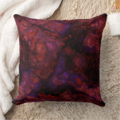 赤と紫の石抽象芸術 クッション (ブランケット)
